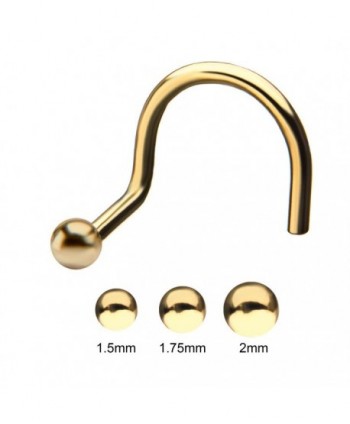 14kt Yellow Gold Nose Screw...