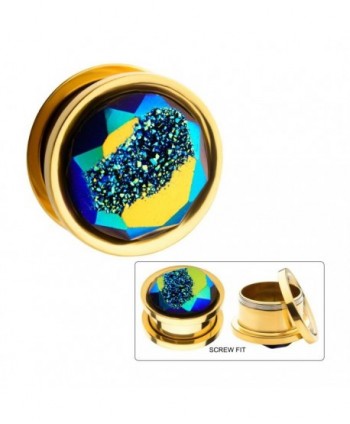 Gold PVD Plated with Blue...