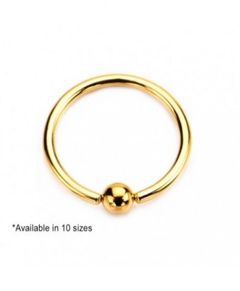 Gold Plated Captive Bead Rings