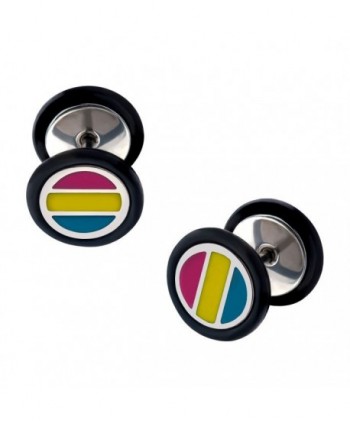 Pansexual Pride Faux Plugs