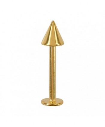 16g 3/8 Gold Plated Labret...