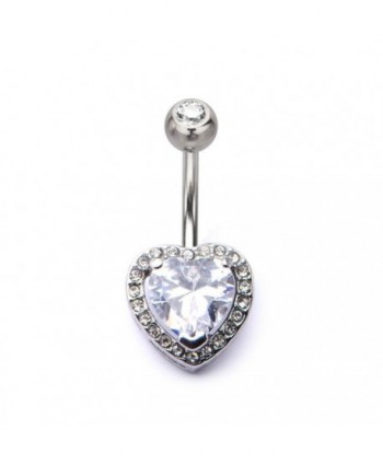 14g 716 Navel with Heart...