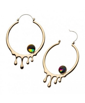 Dripping Gold Hoop with...