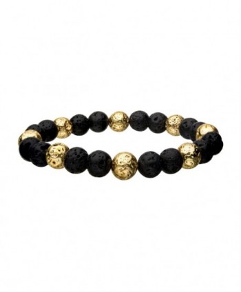Gold Plated and Lava Beads...
