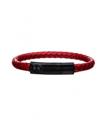 Red Leather with Anchor in...