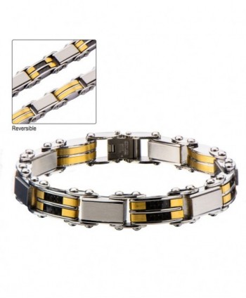 Black IP H-Link Reversible Bracelet