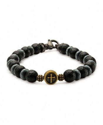 Black Beads in Cross and...