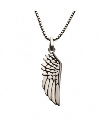 Steel Wing Pendant with...