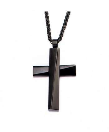 Black Plated Cross Pendant...