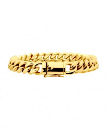 8mm 18K Gold Plated Miami...