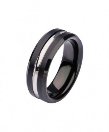 Black Plated & Steel Nero Ring