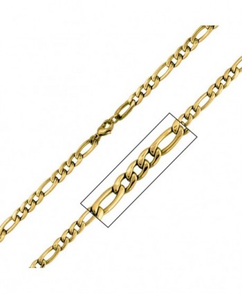 6mm Gold Plated Figaro Chain