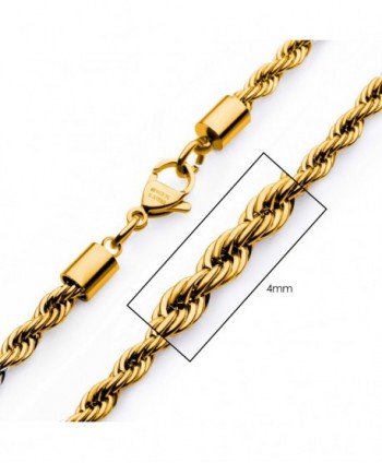 4mm 18K Gold Plated Rope...
