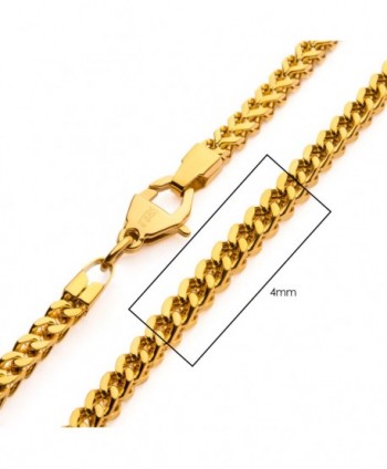 4mm 18K Gold Plated Franco...