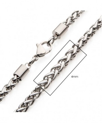 4mm Steel Wheat Chain Necklace