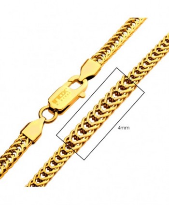4mm 18K Gold Plated Foxtail...