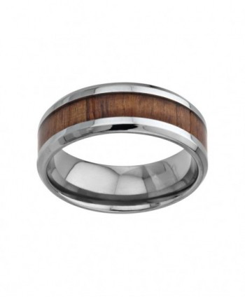 Wood Inlayed Titanium Ring