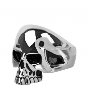 Black Oxidized Skull Ring
