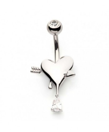Dripping Heart with Pear CZ...