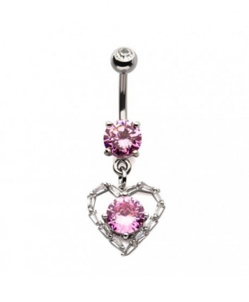 Pink Round CZ with Multi...