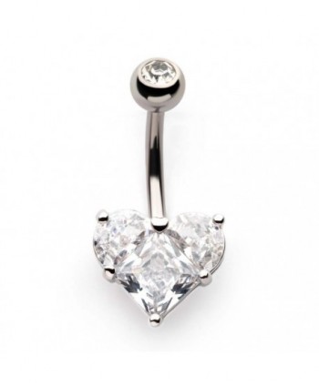 5-Prong Clear CZ Heart...