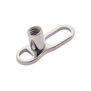 md2-14 Titanium Internally Threaded Microdermal V2 Anchor Base with 14g Threading
