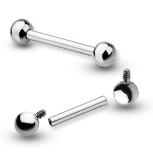 tibi-big Titanium Internally Threaded Big Gauge Barbells