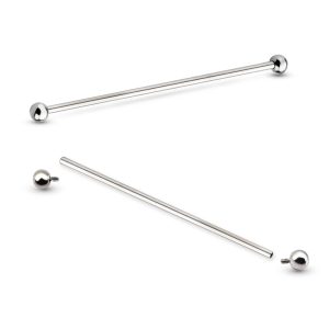 tibi-industrial Titanium Internally Threaded Industrial Barbells