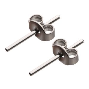 titlser Titanium Threadless Butterfly Ear Post