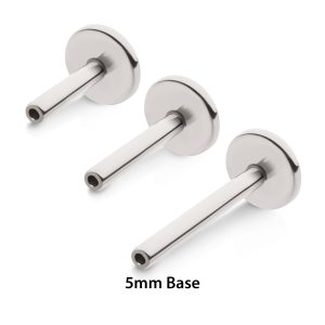 Titanium Threadless Labret 5mm Base