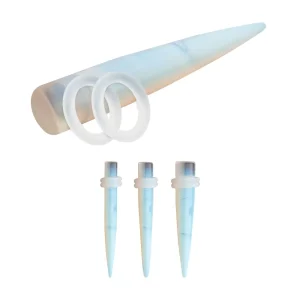pstntpopl Opalite Stone Taper with Clear O-Rings