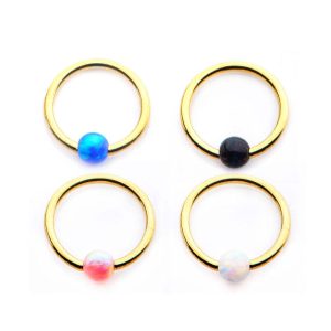 rgp811opal Synthetic Opal Captive Bead Rings
