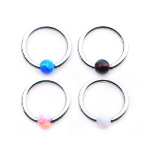 rs611opal 3mm Synthetic Opal Captive Bead Rings