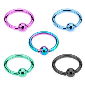 rt621 Titanium PVD Captive Bead Rings