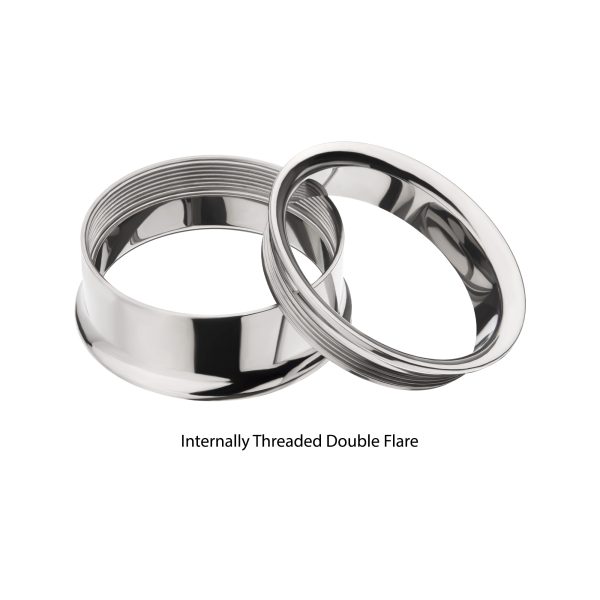 tipdfs10_b Titanium Internally Threaded Double Flare Basic Tunnel | Sold by piece