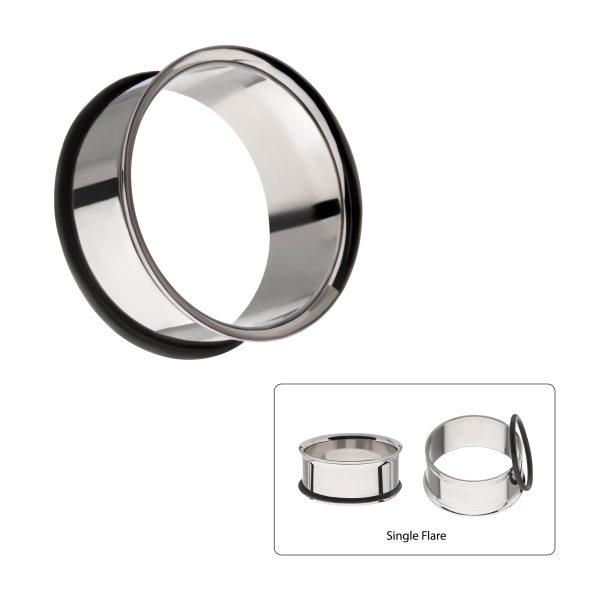 tipsf10 Titanium Single Flare Basic Tunnel | Sold by piece