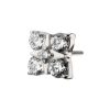 titls892c_a Titanium Threadless Square Shape Top with Prong Set 5-Gem Cluster