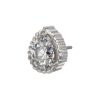 titlsbd02_b Titanium Threadless Beaded Edge Prong Set Teardrop CZ Gem Top