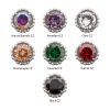 titlsbd05_a Titanium Threadless Beaded Edge Prong Set CZ Round Gem Top