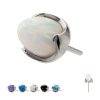 titlsblt Titanium Threadless Stone Bullet Top with 4-Claw Prongs