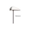 titlsdmd_b Titanium Threadless 3D Diamond Shape Top