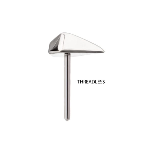 titlsdmd_b Titanium Threadless 3D Diamond Shape Top