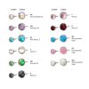 titlsprv_a Titanium Threadless Round Prong Set Inverse Gem Top