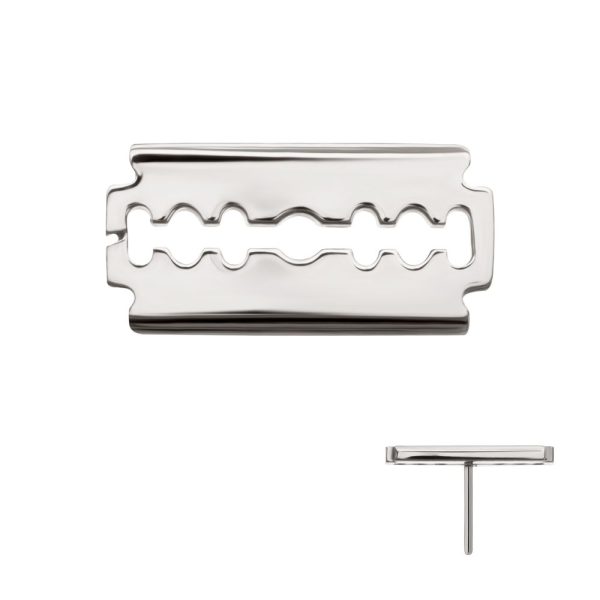 titlsrazor Titanium Threadless Razor Blade Top