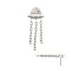 titlsufoc Titanium Threadless 3D UFO Gem Top with Small Chain Dangle