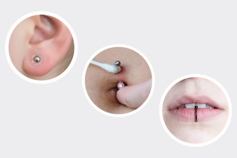 piercing care cleaning and healing stages
