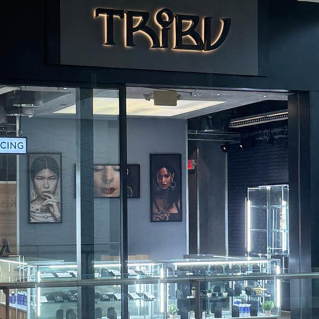 Tribu piercing and jewelry store inside shopping mall