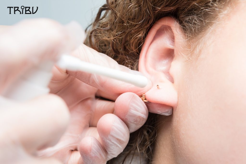 Cleaning and Caring for Earlobe Piercings