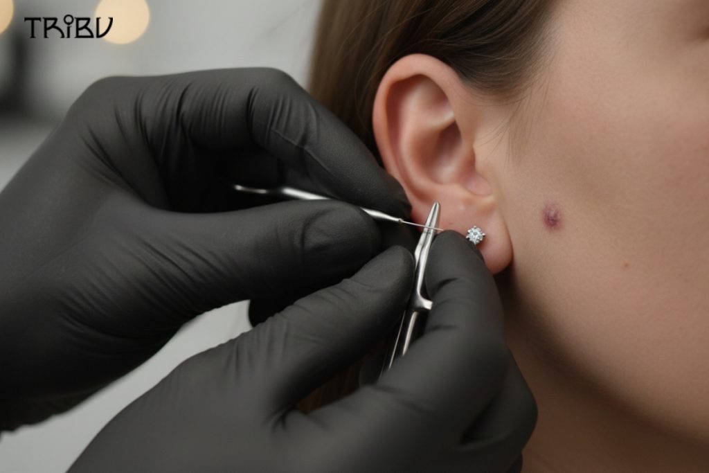 Professional Ear Piercing Procedure and Safe Placement