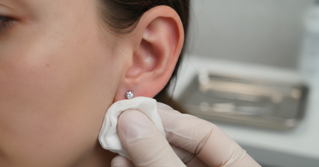Professional Ear Piercing Aftercare and Cleaning Guide